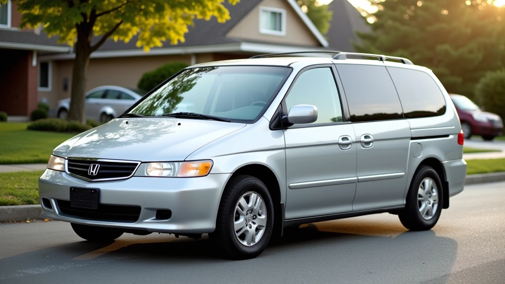 Honda Odyssey side profile showing distinctive design from early 2000s era